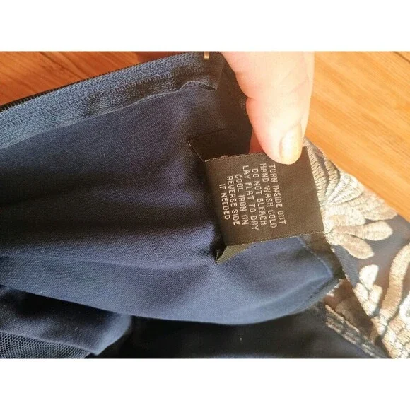 Teeze Me Size 11/12 Women's Silver And Blue Prom Dress - Picture 9 of 13